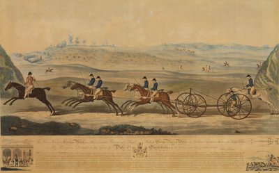 Vista della Gara di Carrozze, 1789 da J. Bodger
